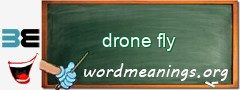 WordMeaning blackboard for drone fly